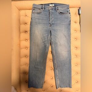 Re/Done Light Blue Straight Leg Jeans